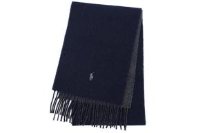 Polo Ralph Lauren Вязаный шарф женский морской синий/угольно-серый, Marine Blue/Charcoal Gray