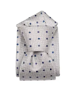 Большой и высокий Tiburtina - шелковый жаккардовый галстук для мужчин Elizabetta, серый