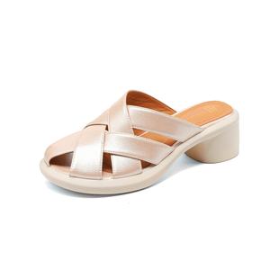 Женские сандалии с закрытым носком, противоскользящие FMM, Pink