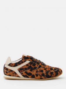 Кроссовки из леопардовой кожи HUSH, цвет Brown Multi