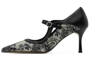 Туфли женские на высоком каблуке Elle, хаки