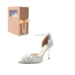 ANGEL BOY Женские туфли на высоком каблуке Moon Silver - Moon Silver [Sweetheart Box], цвет Moon Silver[Sweetheart Box]