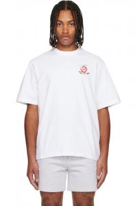 Casablanca Футболка оверсайз с коротким рукавом и цветочным принтом «Стрекоза»