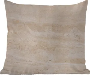 Подушка для улицы - Мрамор - Камни - Песок - Текстура - 50x50 см - Устойчива к погодным условиям - Подушка для отдыха - Удобная - Подушка с изображением MuchoWow