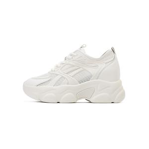 HARSON Женские кроссовки из износостойкой ткани на массивной подошве бежевого цвета