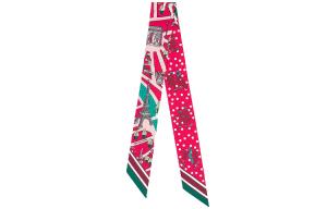 Шелковый платок женский фуксия HERMES