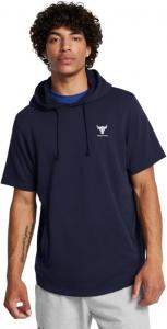 Толстовка Under Armour Project Rock Payoff с коротким рукавом, мужская, из флиса, (410) Midnight Navy/Mod Gray