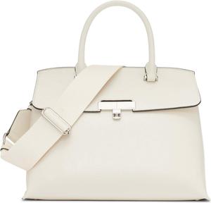 Женская сумка-сэтчел Calvin Klein Becky Turn Lock - 2 в 1, веганская кожа, 3 кармана, Cherub White