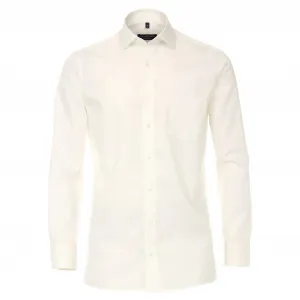 Деловая рубашка CASAMODA "Деловая рубашка CASAMODA удлиненные рукава 69см однотонная", белый