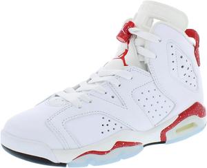 Кроссовки Jordan Girl's Air VI Retro Low (для старших детей), белый/черный/красный