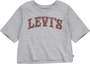 Футболка Levi's для девочек с высокой талией и принтом, Grey Americana