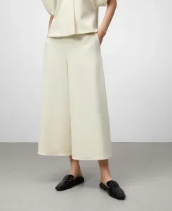 Женские широкие брюки-кюлоты с текстурой Adolfo Dominguez, кремовый