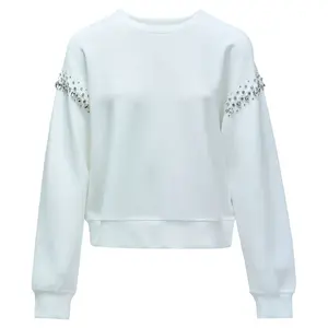 Толстовка Salsa Jeans Shimmer-Applied Armpit, белый