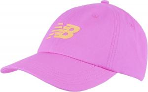New Balance Unisex-Adult Мужская и женская унисекс-кейс New Balance, 6-панельная, с закругленными краями, регулируемая, из хлопкового твила, Vibrant Pink