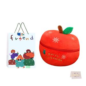 Мягкая игрушка Whoops Cute Capybara AOAOXIONG, Apple 20cm (Openable for Toys)+Premium Gift Bag