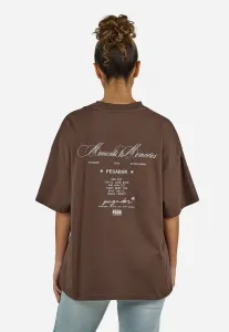 Футболка с принтом monsaraz большого размера Pegador, Washed Cocoa Brown