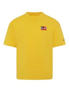Футболка с вышитым логотипом Tommy Hilfiger Junior, желтый