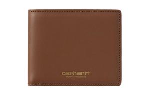 Carhartt WIP Кожаный кошелек унисекс коричневый, Brown