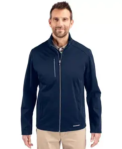 Мужская мягкая ветровка Evoke из переработанного материала на молнии Cutter & Buck, синий