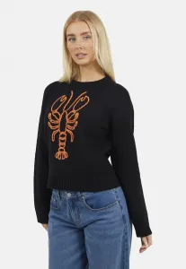 Свитер с вышитым изображением лобстера Brave Soul, Black