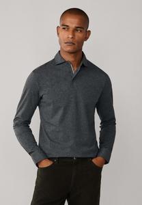 Поло Hackett London PIMA, Dark Grey Marl/Dark Grey