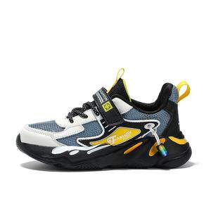 Кроссовки для бега низкие детские Cushioning Rebound Abrasion Resistant PROTECTCAMEL, черный желтый