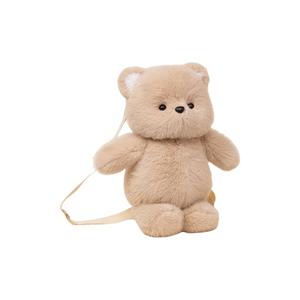 Мягкая игрушка медведь кролик трехцветный кот рюкзак бегущий медведь кукла плюшевая кукла высота 45см AIQINGCAOZHILIAN(WANJU)