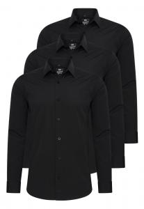 Приталенная рубашка на пуговицах Rusty Neal, черный