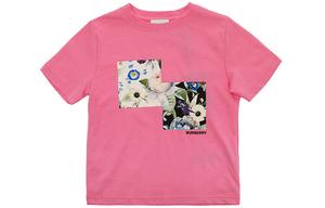 Детская футболка Burberry, цвет 	 Pink