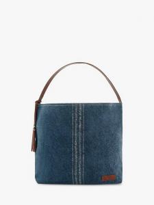 Пляжная сумка из джута с вертикальными полосками Seaspray, Blue