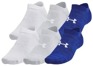 Носки унисекс Essential No Show Under Armour — 6 шт, цвет Royal/Royal/Halo Gray