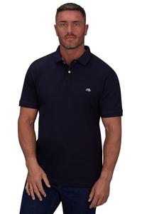 Классическая рубашка-поло из натурального хлопка Raging Bull, синий