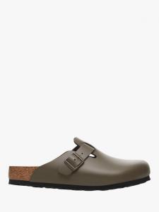 Бостонские кожаные клоги Birkenstock, Concrete Grey