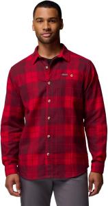 Рубашка Columbia Mens Pitchstone Heavyweight Flannel II, Mountain Red Macro Buffalo Tartan