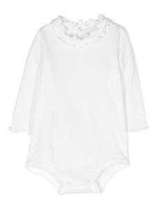 Il Gufo боди с оборками, белый