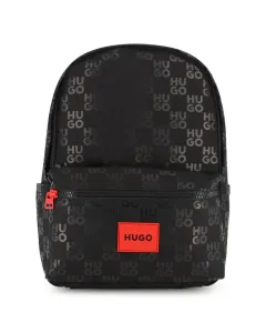 Черный рюкзак для мальчиков из полиэстера Hugo