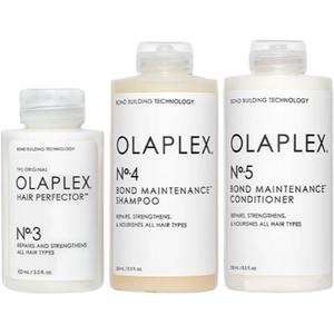 Набор шампуня и кондиционера Euler Pei, очищающий и освежающий, комплект из 3 штук OLAPLEX, three-piece set: size 3 hair mask 100ml+size 4 shampoo 250ml+size 5 hair mask 250ml