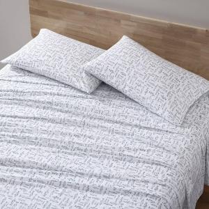 Комплект постельного белья Eddie Bauer King Size из хлопкового перкаля, Crisp & Cool Home Decor (зеленый цвет Albright Hill, размер King Size), Albright Hill Green/White