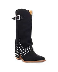 Женские сапоги Howdy Honey из замши и кожи Dingo, черный