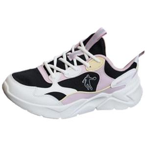 Скользоустойчивые низкие кроссовки для бега женские Black Pink QIAODAN