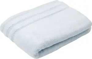 Полотенце Gözze "Монако", (1 шт.), однотонное, с волнистой каймой, чистый хлопок 70х140 см (1 шт.), светло-синий