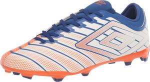Футбольные бутсы Umbro Men's Velocita Elixir Club Fg, белый/синий/оранжевый