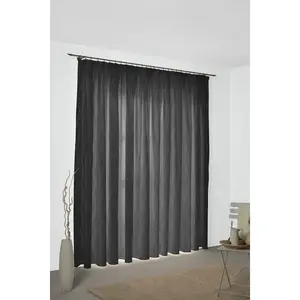 Штора Riccia с многофункциональной лентой, 1 шт. Wirth, Grau/silberfarben