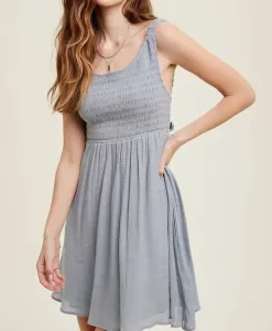 Мини-платье с присборенной отделкой в ​​облачном стиле Wishlist