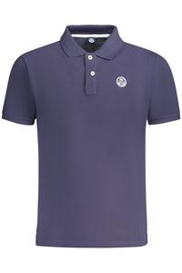 Мужское поло North Sails с коротким рукавом и аппликацией, темно-синий