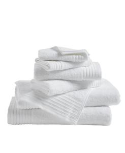 Набор быстросохнущих полотенец из 100% хлопка с перьевым плетением Linery & Co, White