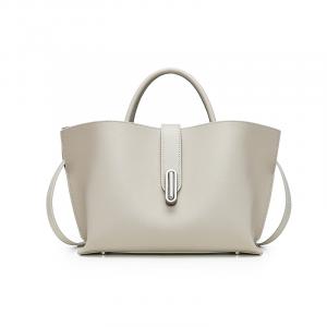 JAGUAR Кожаная женская сумка-шоппер через плечо, Ecru