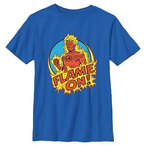 Футболка с принтом Fantastic Four Johnny Storm Flame On для мальчиков 8-20 Marvel