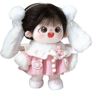 Хлопковая кукла каштанового цвета плюшевая кукла высотой 20 см MENGWAGONGDIAN