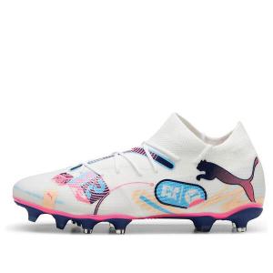 Кроссовки future 7 match volume up fg/ag 'white luminous blue pink' Puma, белый
